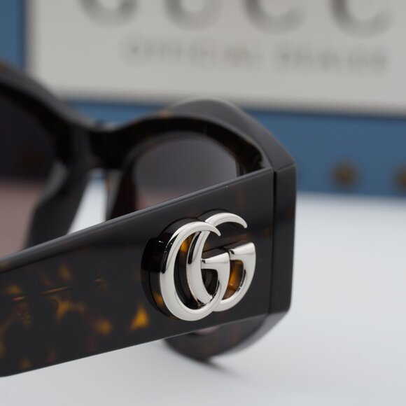 Gucci GG1951S 002 Cat Eye Sunglasses - Havana/Brown main image 7